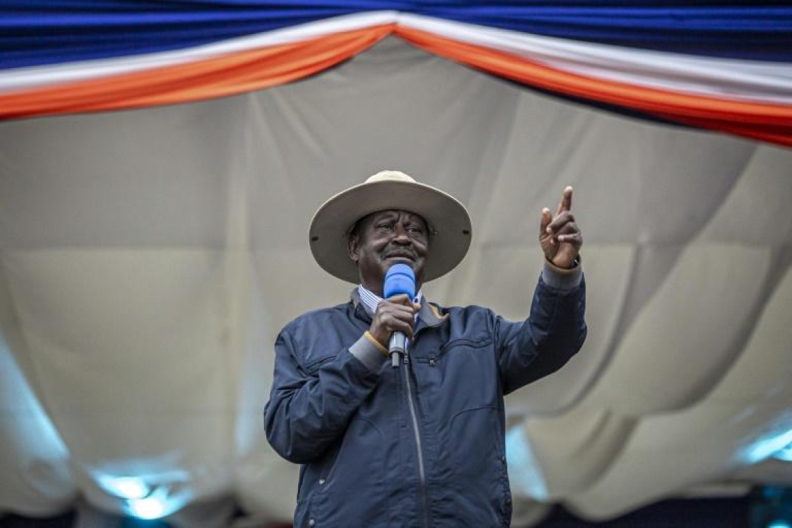 Présidentielle au Kenya : Dernier meeting de Raila Odinga devant une foule en liesse